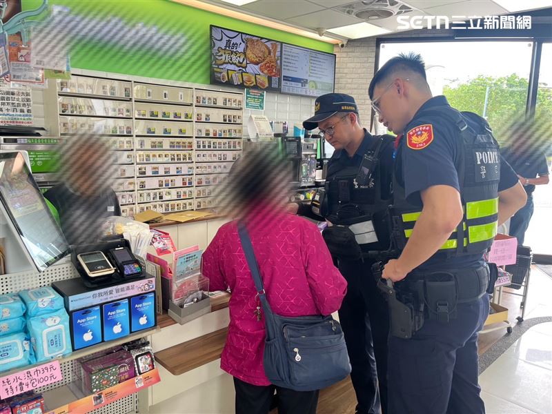 苗栗76歲婦人談黃昏之戀,差點被詐騙,幸好員警及時攔阻。(圖/翻攝畫面)