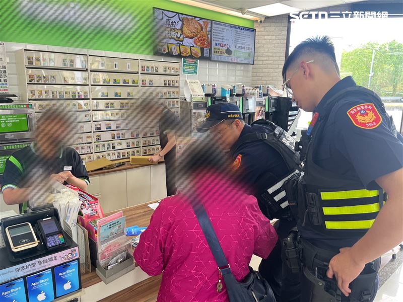 苗栗76歲婦人談黃昏之戀,差點被詐騙,幸好員警及時攔阻。(圖/翻攝畫面)