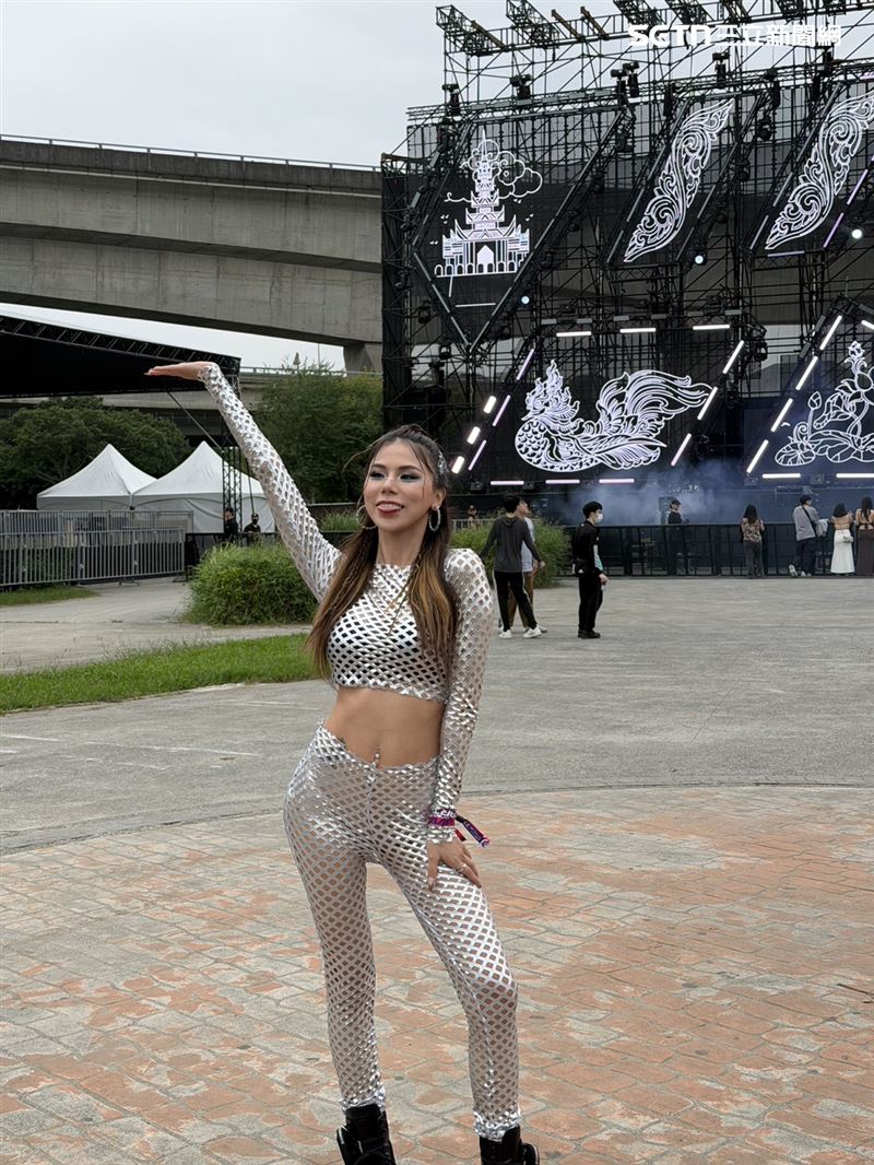 蕾菈在九月初剛宣布和湯宇和平離婚，這一次演出是自己一人首度以DJ身分站上Ultra舞台。（圖／記者王培驊攝影）