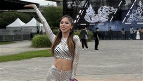 蕾菈在九月初剛宣布和湯宇和平離婚，這一次演出是自己一人首度以DJ身分站上Ultra舞台。（圖／記者王培驊攝影）