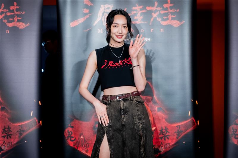 蔡思韻婚後首次露面。（圖／天予電影提供）