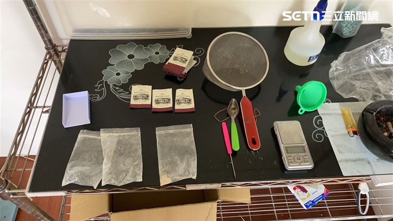 新北黃男寄住胞姊家，卻將房間改成毒品分裝場。（圖／翻攝畫面）