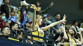 PS女孩日籍成員桃子中信特攻應援初登場。（圖／記者劉彥池攝影）