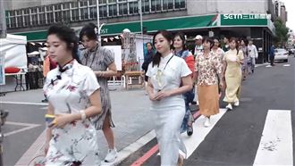 穿旗袍散步街拍　桃園「舊城新浪漫」登場