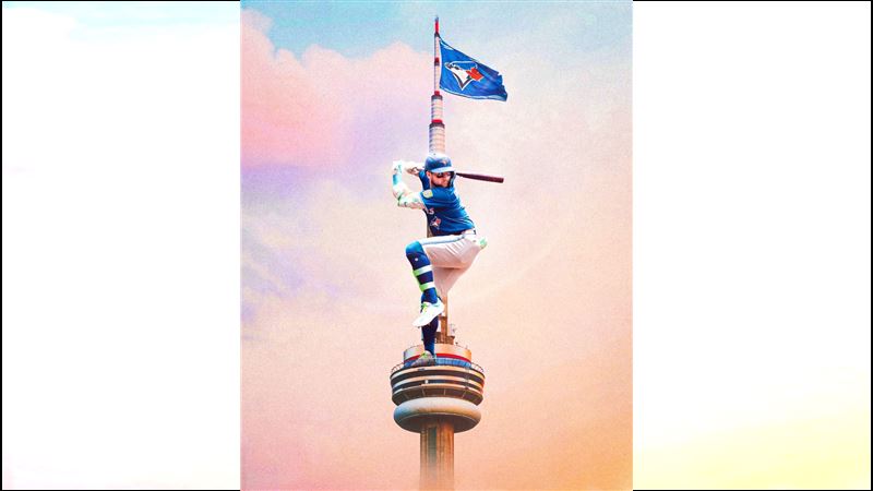 世界大賽G7畢謝特（Bo Bichette）炸裂3分砲。（圖／翻攝自MLB X）