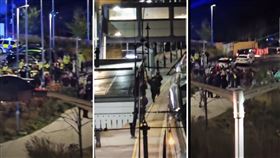 英國劍橋郡一輛開往倫敦市中心的列車驚傳隨機砍人案，造成9人重傷。（圖／翻攝自X平台 @Zeexxxx_）