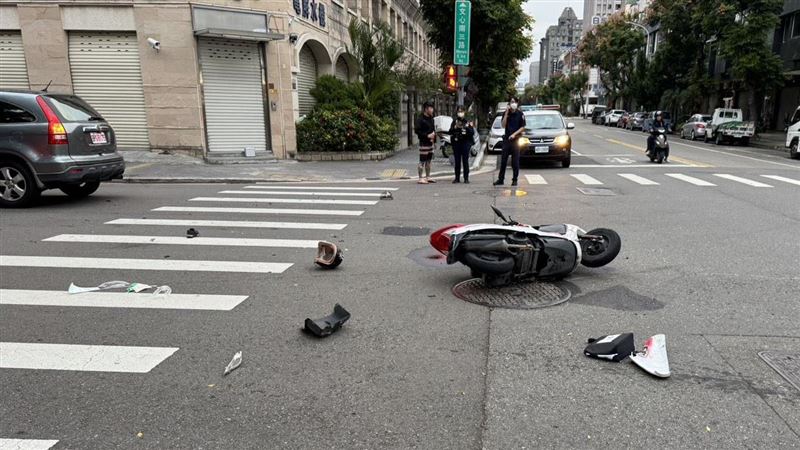 台中保全女上班遭撞噴!右腳變形重傷慘死