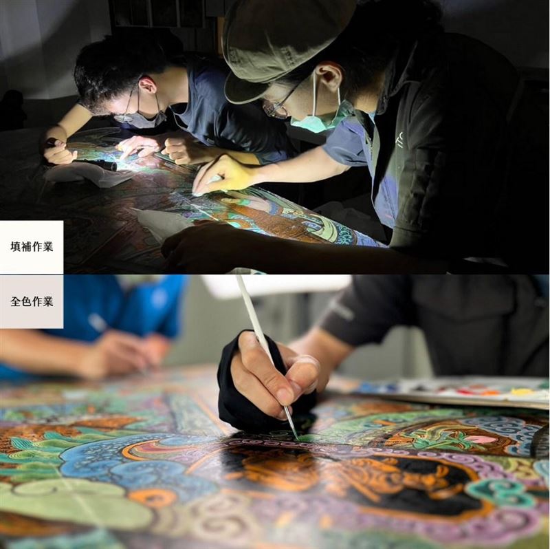 修復過程。(圖/翻攝自蔡舜任藝術文化股份有限公司粉絲專頁)