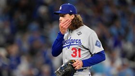 葛拉斯諾（Tyler Glasnow）中繼2.1局失1分。（圖／美聯社／達志影像）