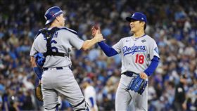 山本由伸中0日登板拿下後援勝。（圖／美聯社／達志影像）