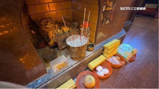 祭祀虎爺供品。（圖／三立新聞網）