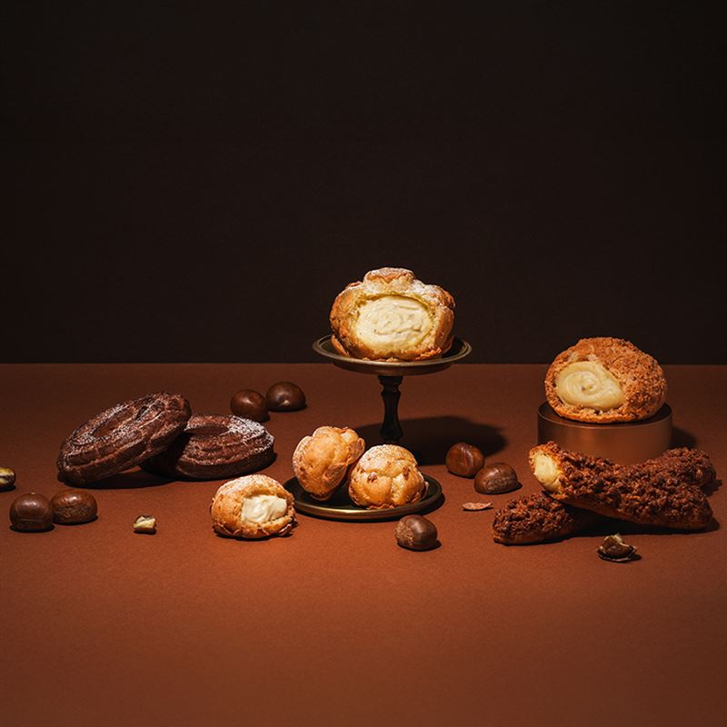 beard papa's栗子+杏仁棒棒。（圖／品牌業者提供）