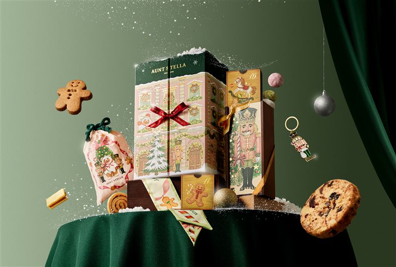 Aunt Stella詩特莉今年聖誕推出全新主題「The Nutcracker Christmas」倒數月曆盒。（圖／品牌業者提供）