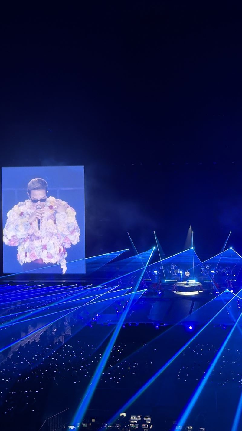 不少粉絲大喊「龍哥」為他歡呼，讓GD相當開心。（圖／讀者提供）