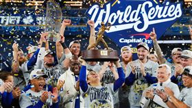 洛杉磯道奇拿下冠軍。（圖／美聯社／達志影像）