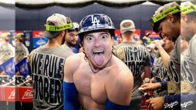 赫南德茲（Enrique Hernandez）回想9局下道奇美技接殺。（圖／翻攝自道奇 X）