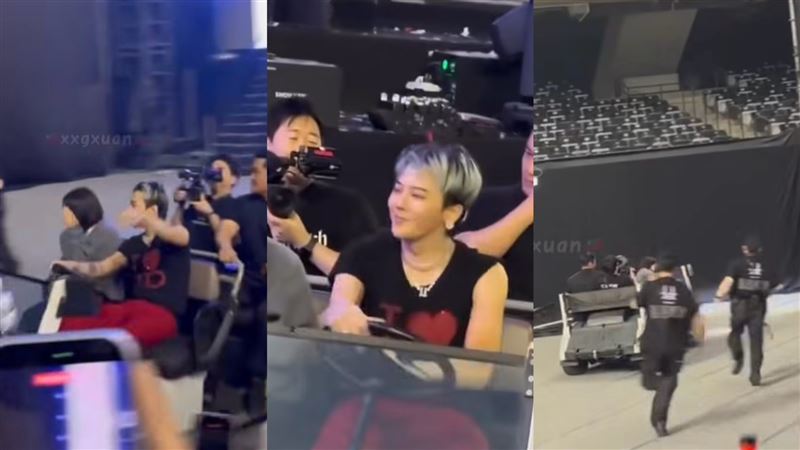 GD大巨蛋內飆車　工作人員後方猛追畫面曝