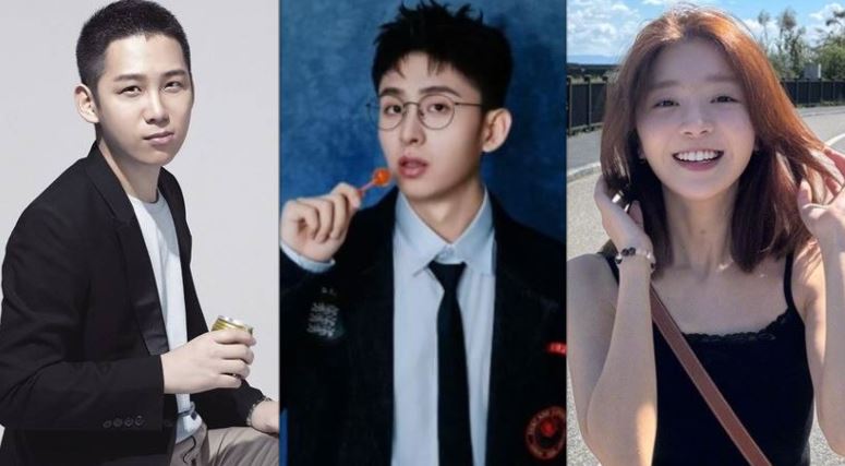 家屬友人控涉事的兇手三人，分別為極光光（左）、焦邁奇（中）與宋伊人（右）。（圖／翻攝自微博）