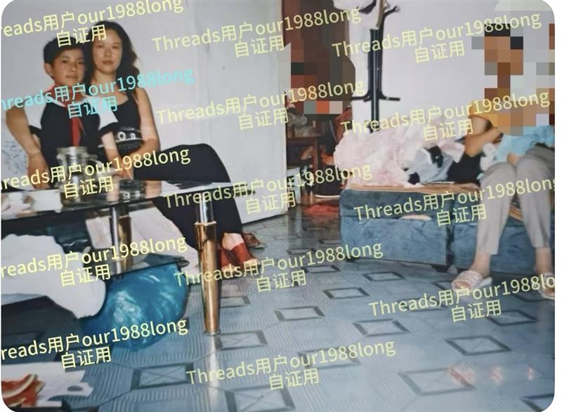 家屬好友貼出于朦朧從未曝光過的家庭照片作為佐證。（圖／翻攝自Threads）