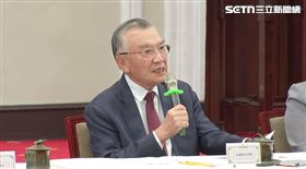 總統府今（3）日舉行「亞太經濟合作經濟領袖會議」代表團返國記者會。（圖／翻攝畫面）