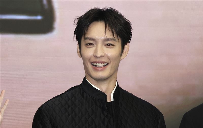 曹佑寧被問到粿粿出軌事件。（圖／記者鄭孟晃攝影）