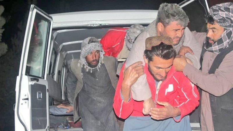 阿富汗紅新月會團隊抵達地震災區，展開救援。（圖／翻攝自X平台 @@ARCSAfghanistan）