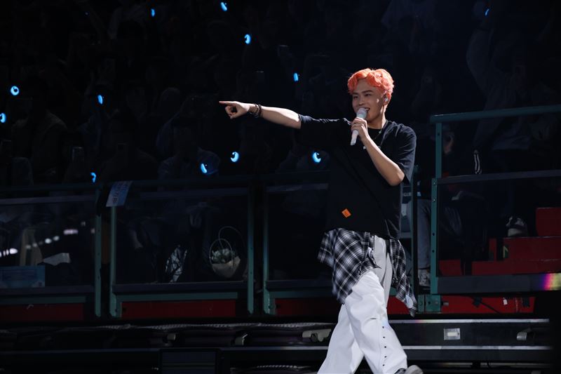 雞丁為演唱會瘦身超過10公斤。（圖／記者鄭孟晃攝影）