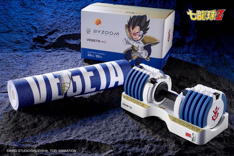 達爾全系列完備呈現，強悍啞鈴搭配深藍健身墊，凝聚王族驕傲與自律力量，為堅持與專注而鍛鍊的戰士而生。（圖／品牌業者提供）