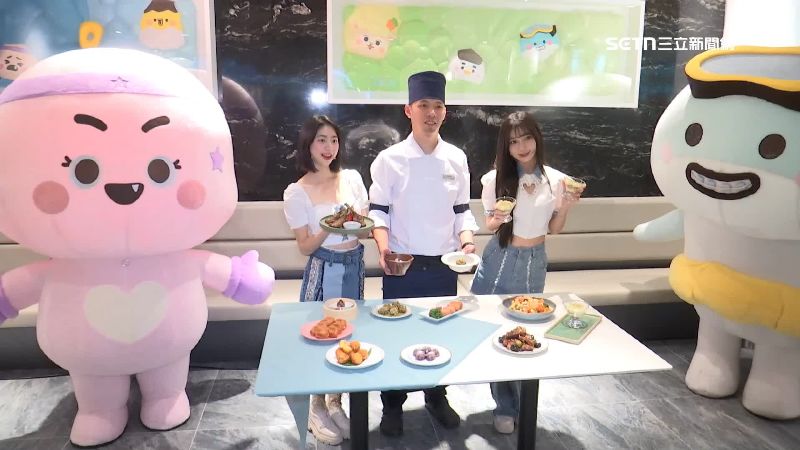 人氣吃到飽插旗林口　啦啦女神任一日店長