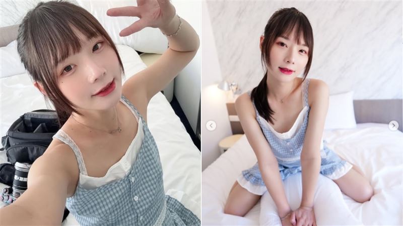 台灣「偽娘」筱鈞擁有170公分身高，近期以「Junna Hung」之名，在日本片商WAAP出道拍AV。（圖／翻攝自筱鈞IG）