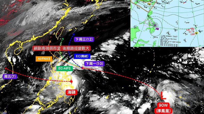 鳳凰最快今生成！拋物線北上3可能路徑曝