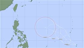 「台灣颱風論壇｜天氣特急」今（4）天上午發文指出，第26號「鳳凰」颱風即將形成，變數很大。（圖／翻攝自台灣颱風論壇）