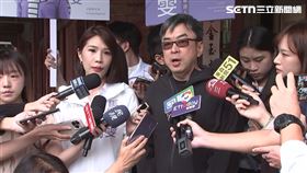 《馬郁雯宣布參選記者會》前立委段宜康陪同馬郁雯（左）出席。（圖／翻攝畫面）