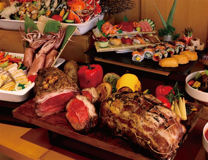 饗樂全日餐廳自助百匯。（圖／日月千禧提供）