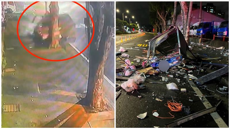 毒駕害命！小貨車「甩尾撞爛」驚悚瞬間曝