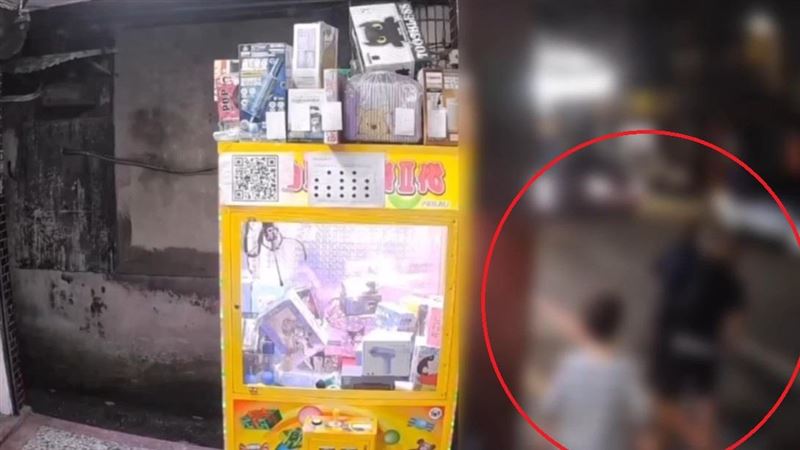 劉男擅自使檳榔攤水龍頭，遭制止竟當街甩陳女巴掌。（圖／翻攝畫面）