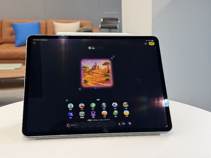 蘋果公司4日推出Apple Intelligence繁體中文版，其中「影像樂園」App能以多種風格生成影像，包括3D動畫風、插畫或素描風格。（圖／中央社）