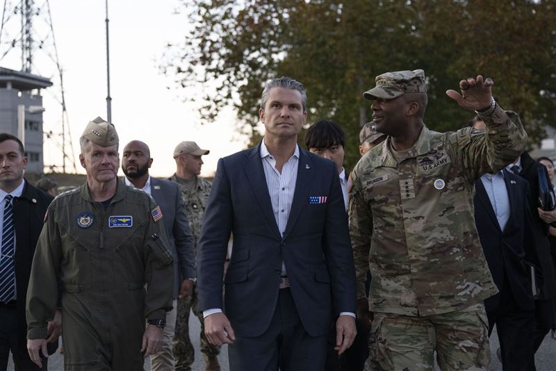 美方官員已暗示計畫使駐韓美軍更具行動彈性，例如防衛台灣。（圖／翻攝自X平台 @SecWar）