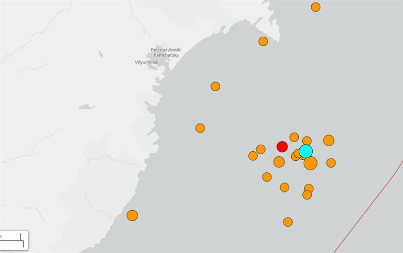 俄羅斯堪察加半島規模6.0地震。（圖／取自usgs）
