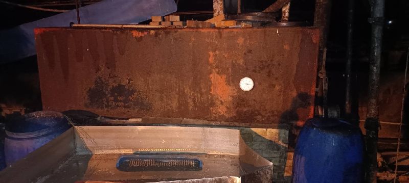 爆發非洲豬瘟的台中梧棲養豬場，廚餘蒸煮機早已損壞、生鏽，台中市政府兩度前往稽查卻未發現。(圖／農業部提供)