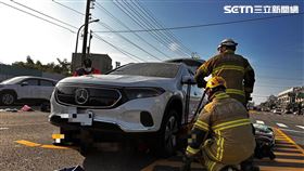 OHCA,台南市消防局,佳里分局,台南,騎士,車禍,機車（圖／翻攝畫面）