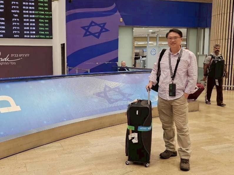 民進黨前秘書長林右昌赴以色列參訪（圖／翻攝自林右昌臉書）