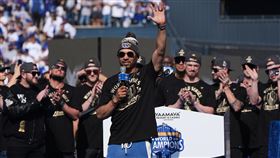 貝茲（Mookie Betts）發豪語要在道奇拿下第5座冠軍。（圖／美聯社／達志影像）