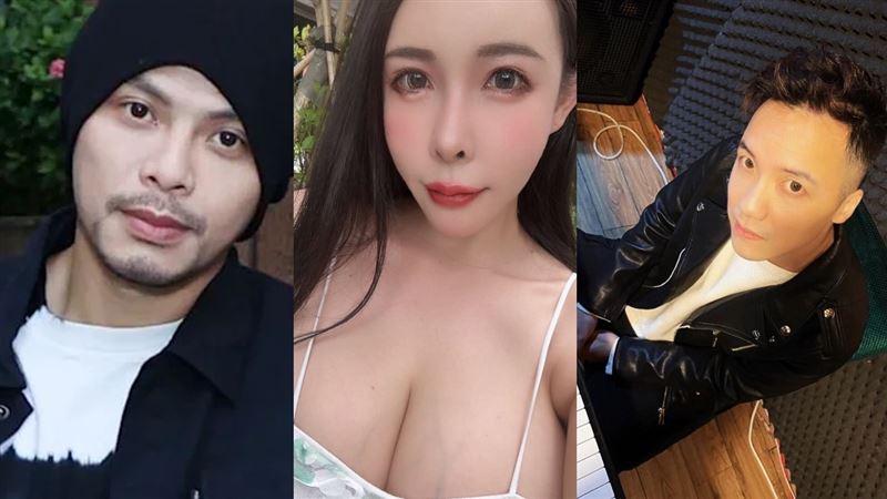 圤智雨（右起）跳出來反爆娃娃約砲過黃明志。（圖／翻攝自臉書）