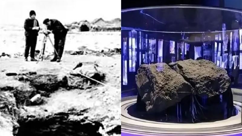 吉林隕坑與隕石。（圖／翻攝自百度百科）