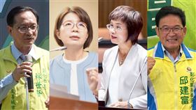 民進黨內有意角逐彰化縣長提名者，包括立委黃秀芳、陳素月以及前後任彰化市長邱建富、林世賢（圖／翻攝自林世賢、黃秀芳、陳素月臉書、讀者提供）
