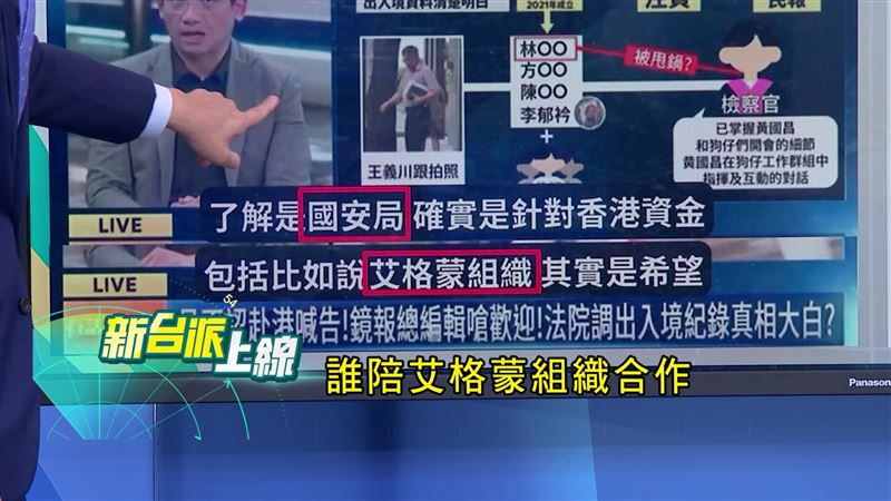 週刊記者曝，查洗錢的「艾格蒙」組職恐再現台灣政壇。（圖／翻攝新台派上線）