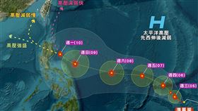 第26號鳳凰颱風即將形成，未來可能路徑有3條。（圖／台灣颱風論壇｜天氣特急）