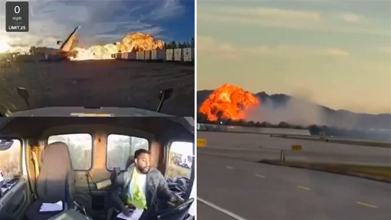 墜地畫面曝光。（圖／翻攝自X平台 @帳號）