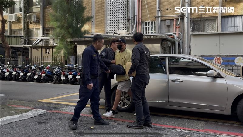 柬埔寨太子集團在台操盤人王昱棠，北檢複訊後聲押禁見。（圖／記者楊佩琪攝）